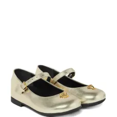 Балетки с декоративной пряжкой