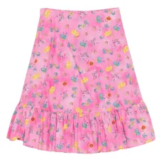 Юбка из поплина с цветочным принтом