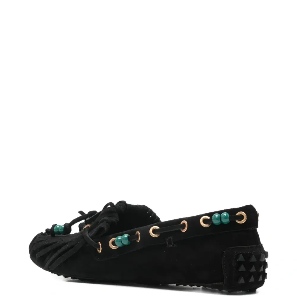 Лоферы с бисерной бахромой Лоферы с бисерной бахромой