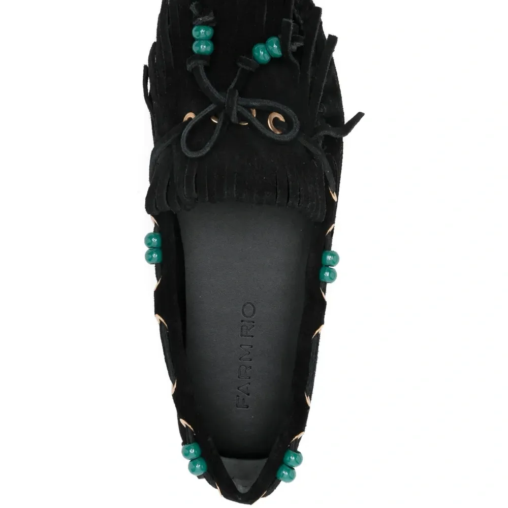 Лоферы с бисерной бахромой Лоферы с бисерной бахромой