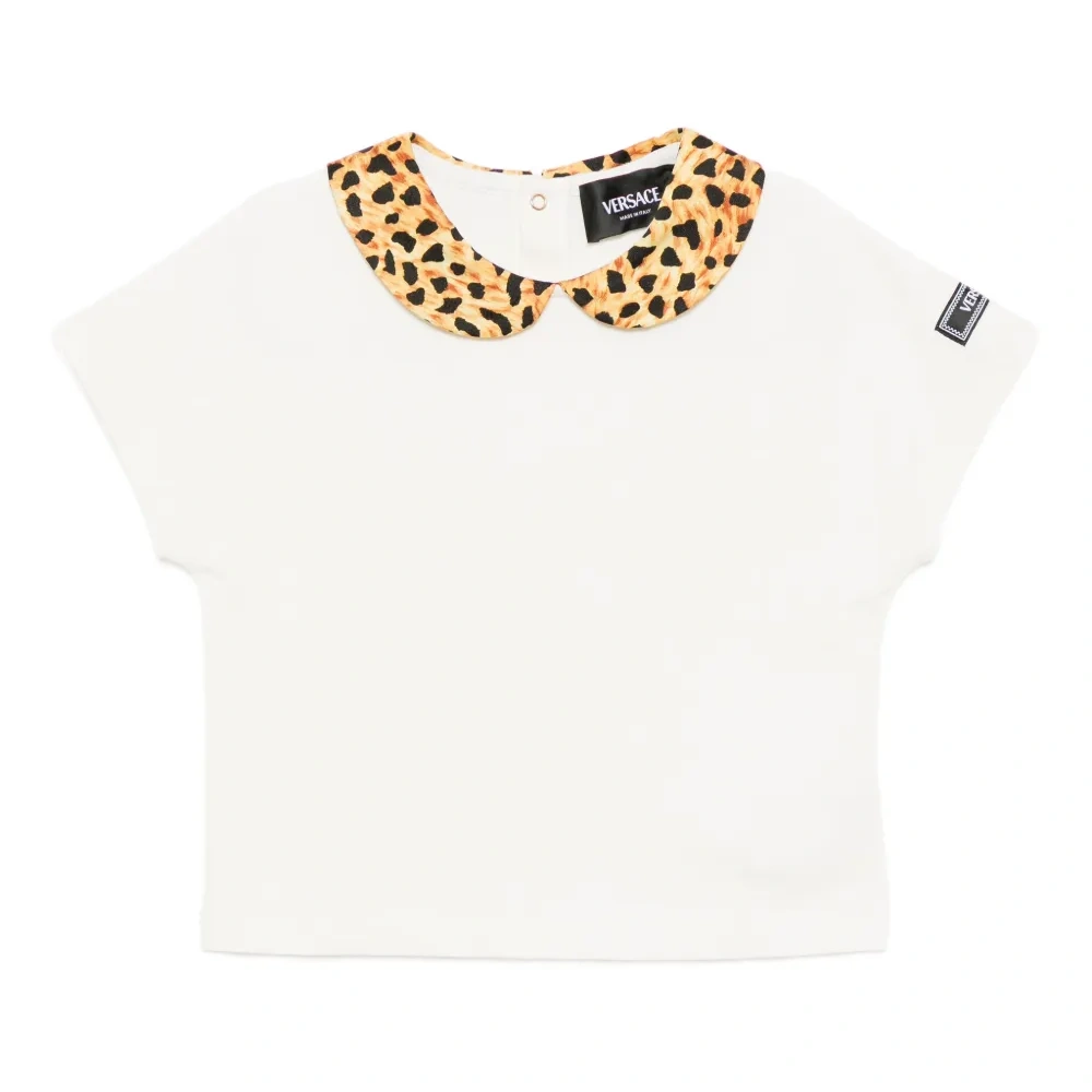 Футболка из саржи с леопардовым принтом