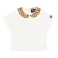 Футболка из саржи с леопардовым принтом