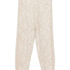 Жаккардовые брюки с нашивкой-логотипом