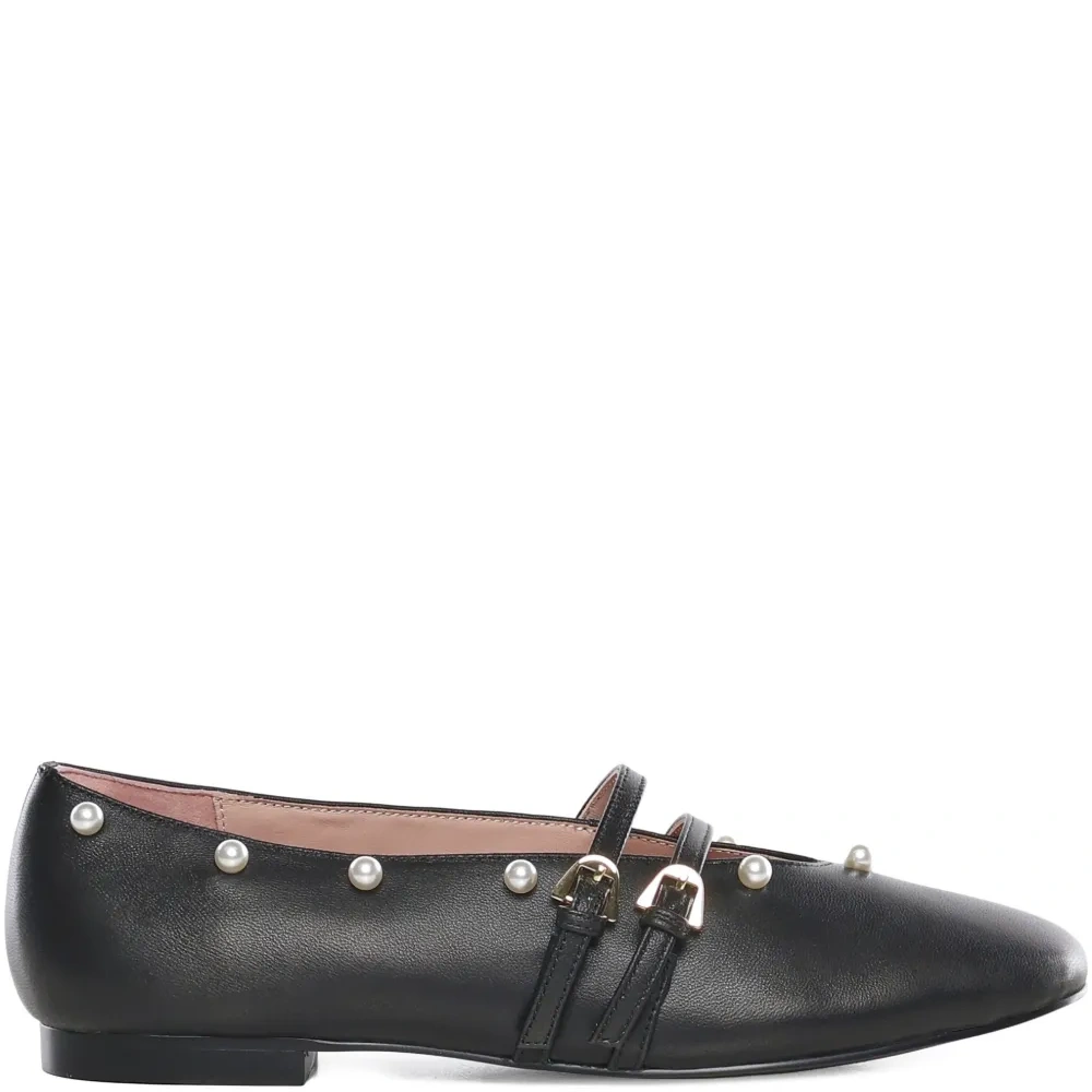 Балетки Risako с жемчужным ремешком