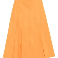 Плиссированная юбка с разрезом