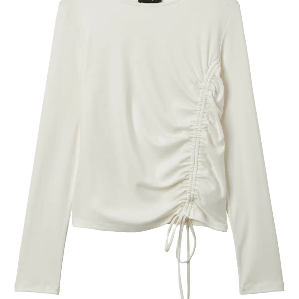 Топ с драпировкой и завязками