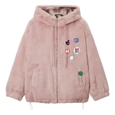 Куртка с аппликацией и капюшоном Куртка с аппликацией и капюшоном
