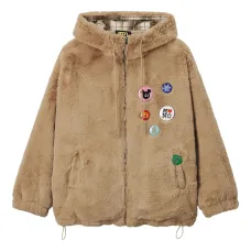 Куртка с аппликацией и капюшоном Куртка с аппликацией и капюшоном