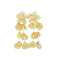 Серьги в форме цветов