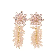 Серьги с цветочными соцветиями