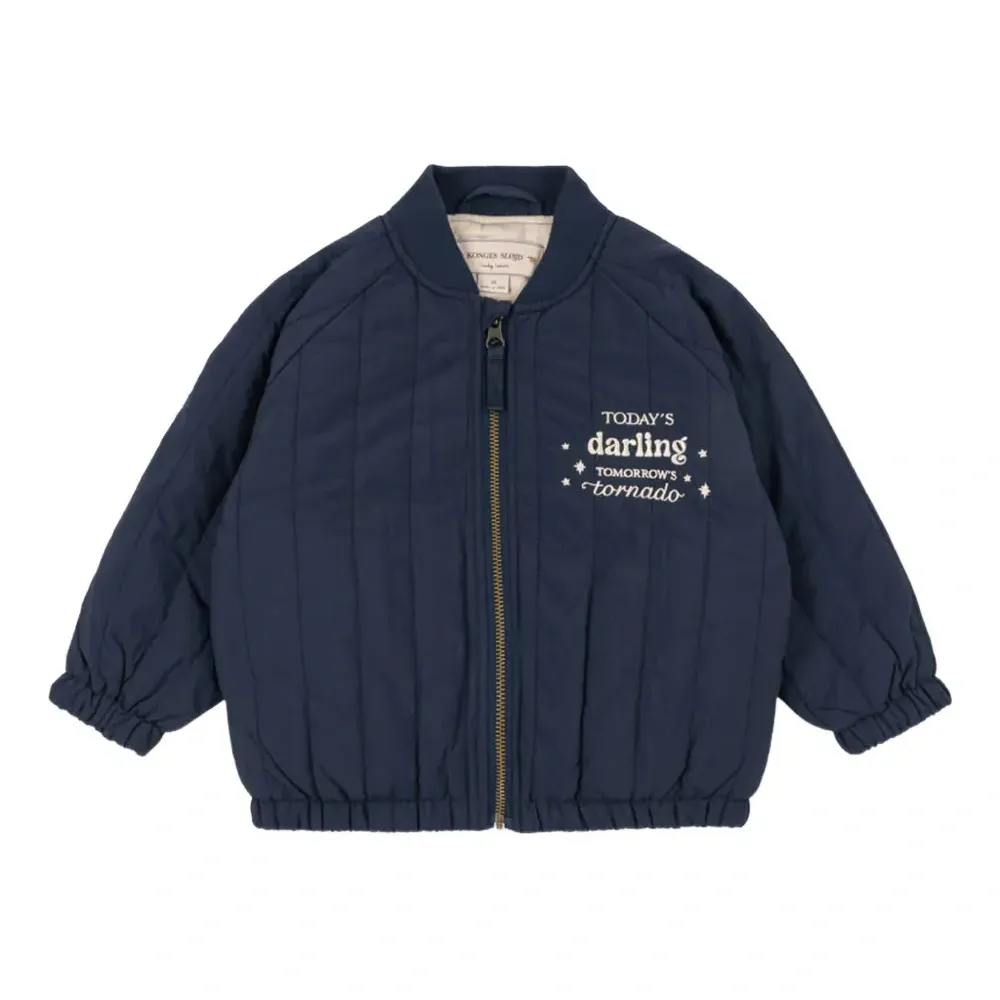 Стёганая вышитая куртка