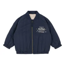 Стёганая вышитая куртка