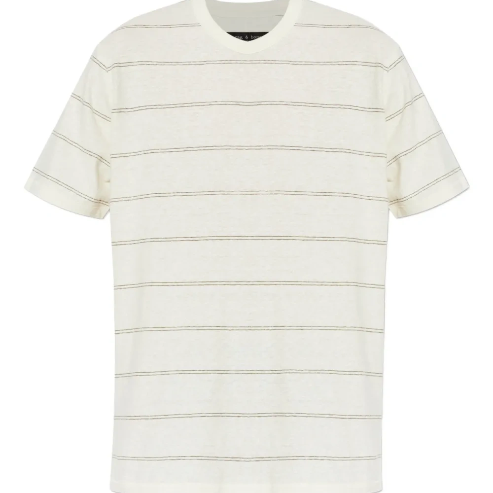 Полосатая футболка с короткими рукавами