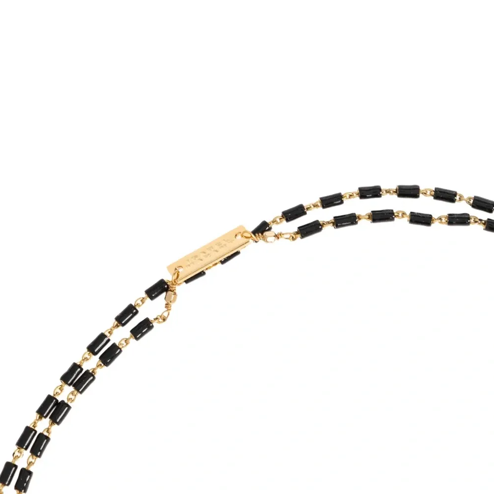 Ожерелье с бусинами в виде листьев