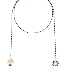 Ожерелье с бусинами в виде листьев