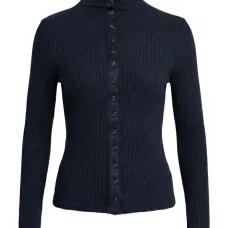 Кнопочный (застёгивающийся на пуговицы) трикотаж в рубчик