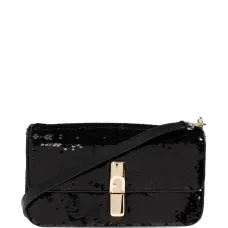 Малая сумка на плечо Iride, украшенная пайетками, с поворотным замком