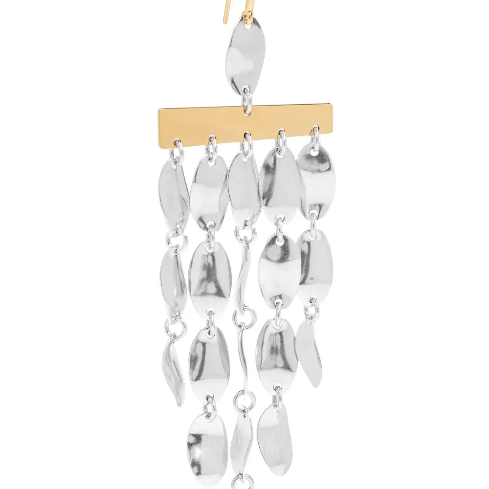 Серьги-капли с фактурной поверхностью