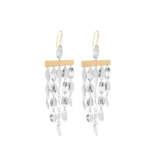 Серьги-капли с фактурной поверхностью