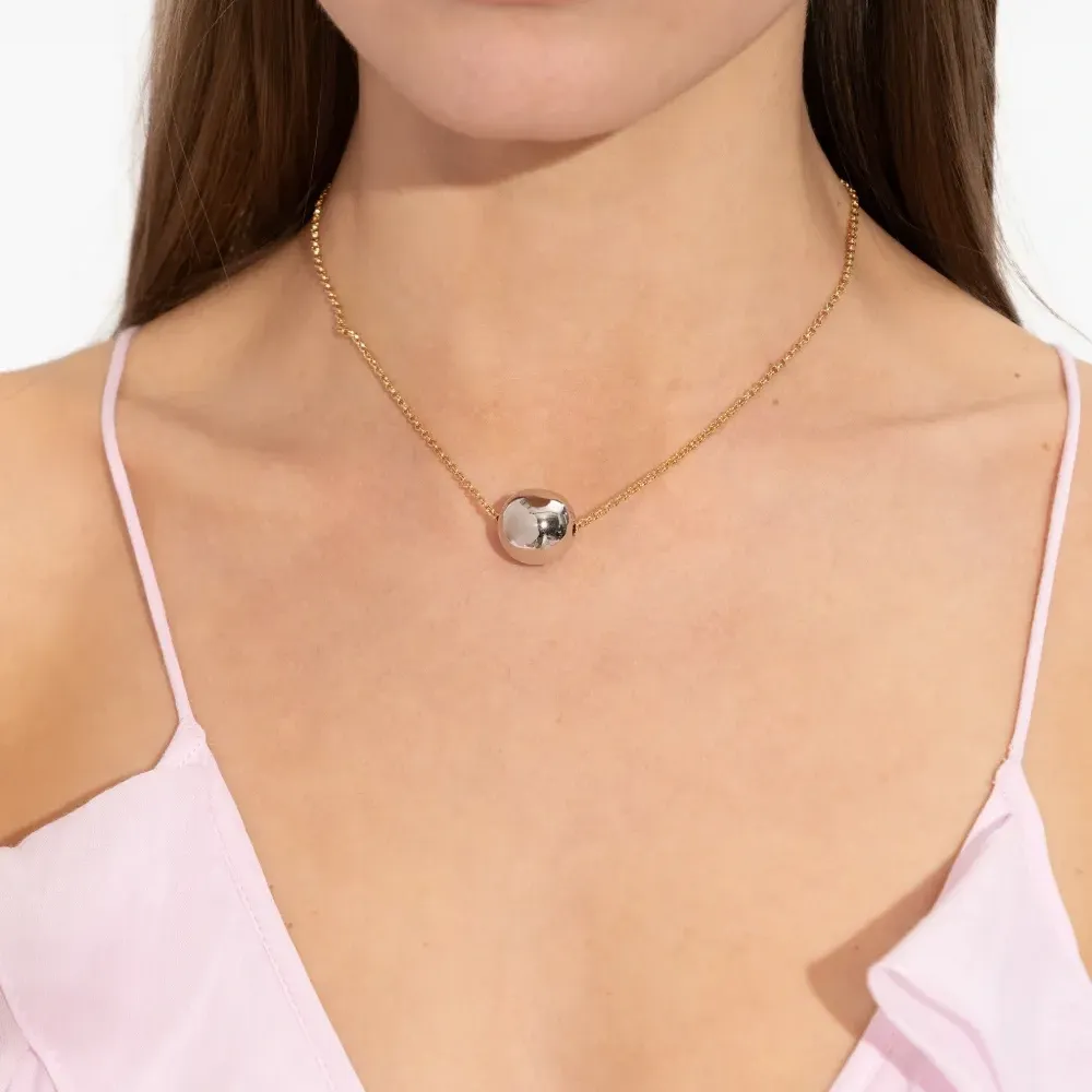 Ожерелье с цепочкой и сферами