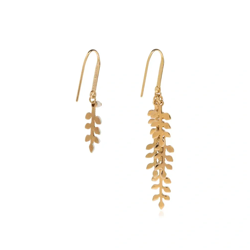 Серьги в виде листьев
