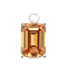 Серьги-подвески с украшением из камней