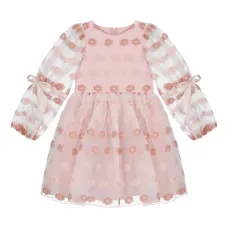 Жаккардовое платье с цветочным узором