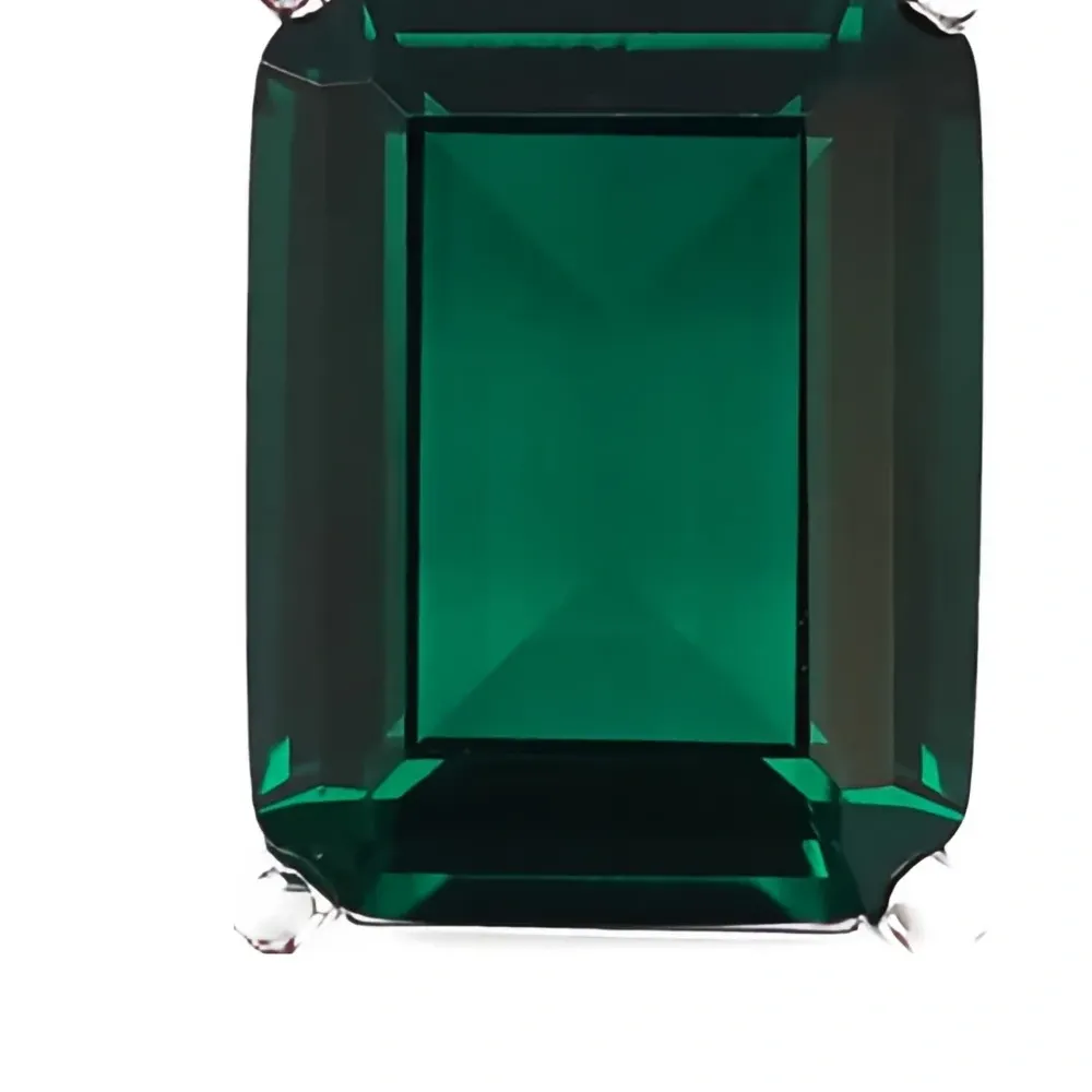 Серьги-подвески с украшением из камней