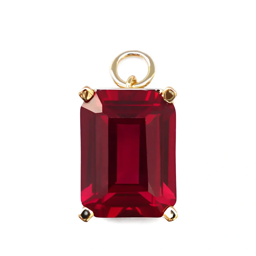 Серьги-подвески с украшением из камней