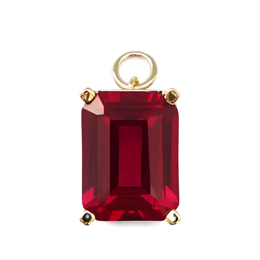 Серьги-подвески с украшением из камней