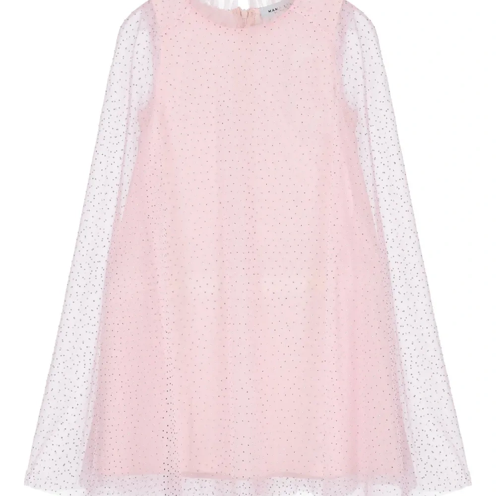 Шифоновое платье с накидкой и украшениями