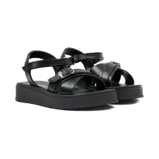 Сандалии с ремешком и пряжкой