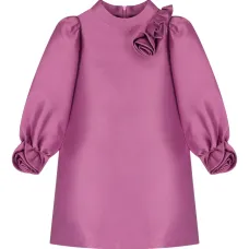 Атласное платье с цветочным принтом