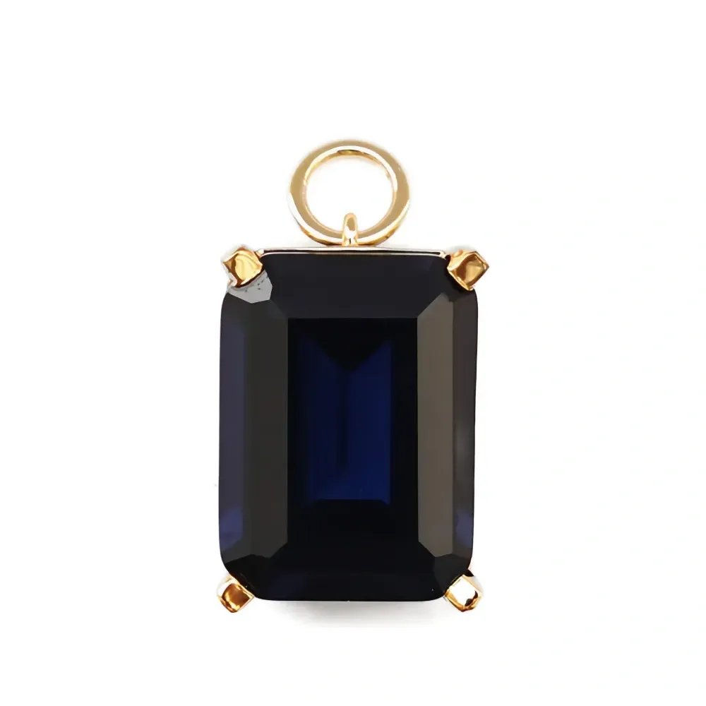 Серьги-подвески с украшением из камней