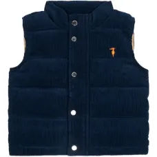 Жилет с текстурой вельвета на пуговицах Жилет с текстурой вельвета на пуговицах