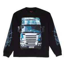 Свитшот с цифровым принтом и длинными рукавами