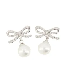 Серьги с бантиками