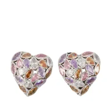 Серьги в форме сердца