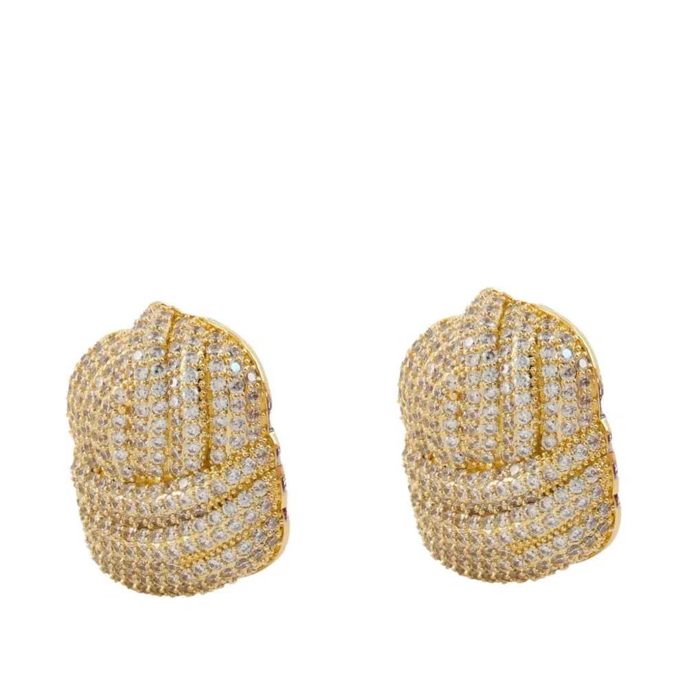 Серьги с эффектом узла