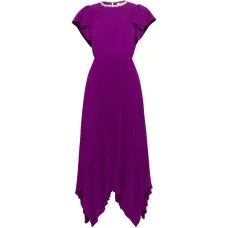 Платье с кристаллами и плиссировкой