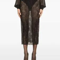 Длинная кружевная юбка