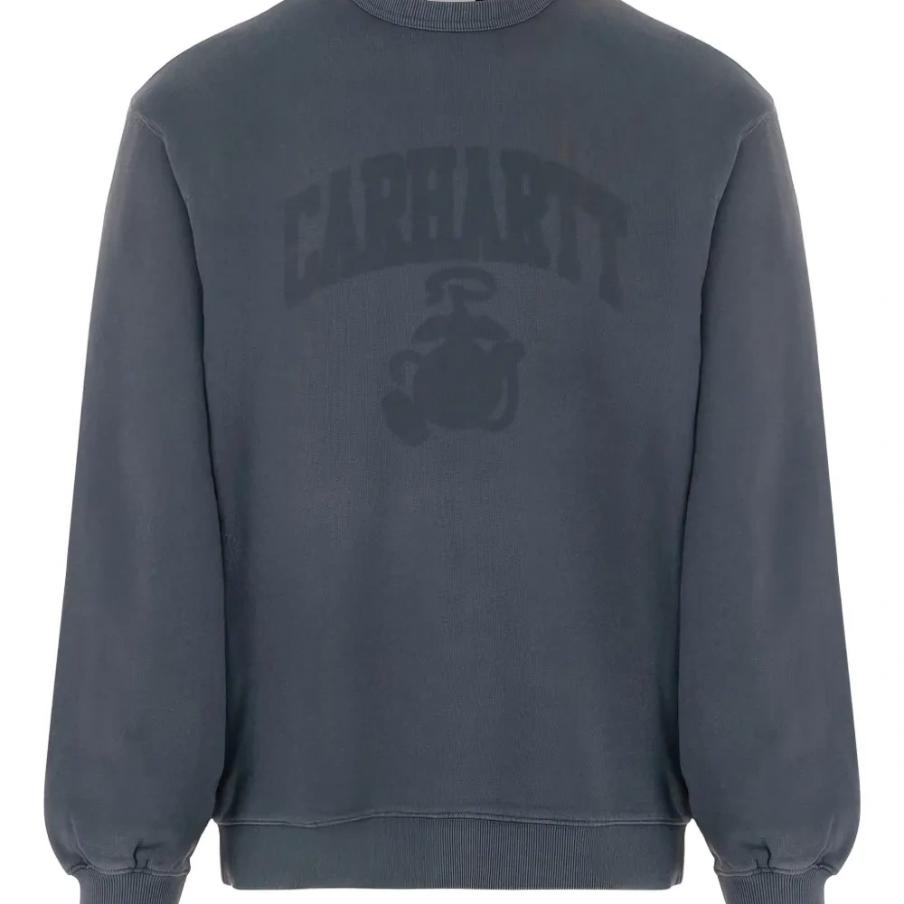 Свитшот с принтом логотипа и круглым вырезом