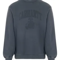 Свитшот с принтом логотипа и круглым вырезом