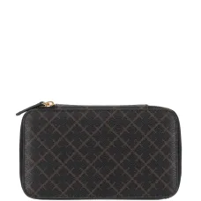 Мини-сумка с цветочным принтом и застёжкой-молнией на плече