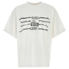 Хлопковая футболка с принтом в виде цепей