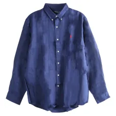 Хлопковая рубашка с длинными рукавами