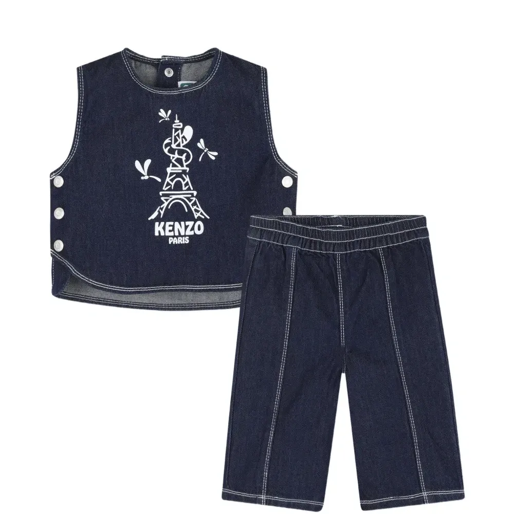 Комплект с принтованными брюками