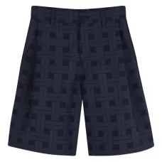 Шорты-бермуды с геометричным узором