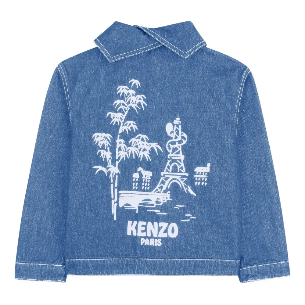 Джинсовая куртка на пуговицах Джинсовая куртка на пуговицах