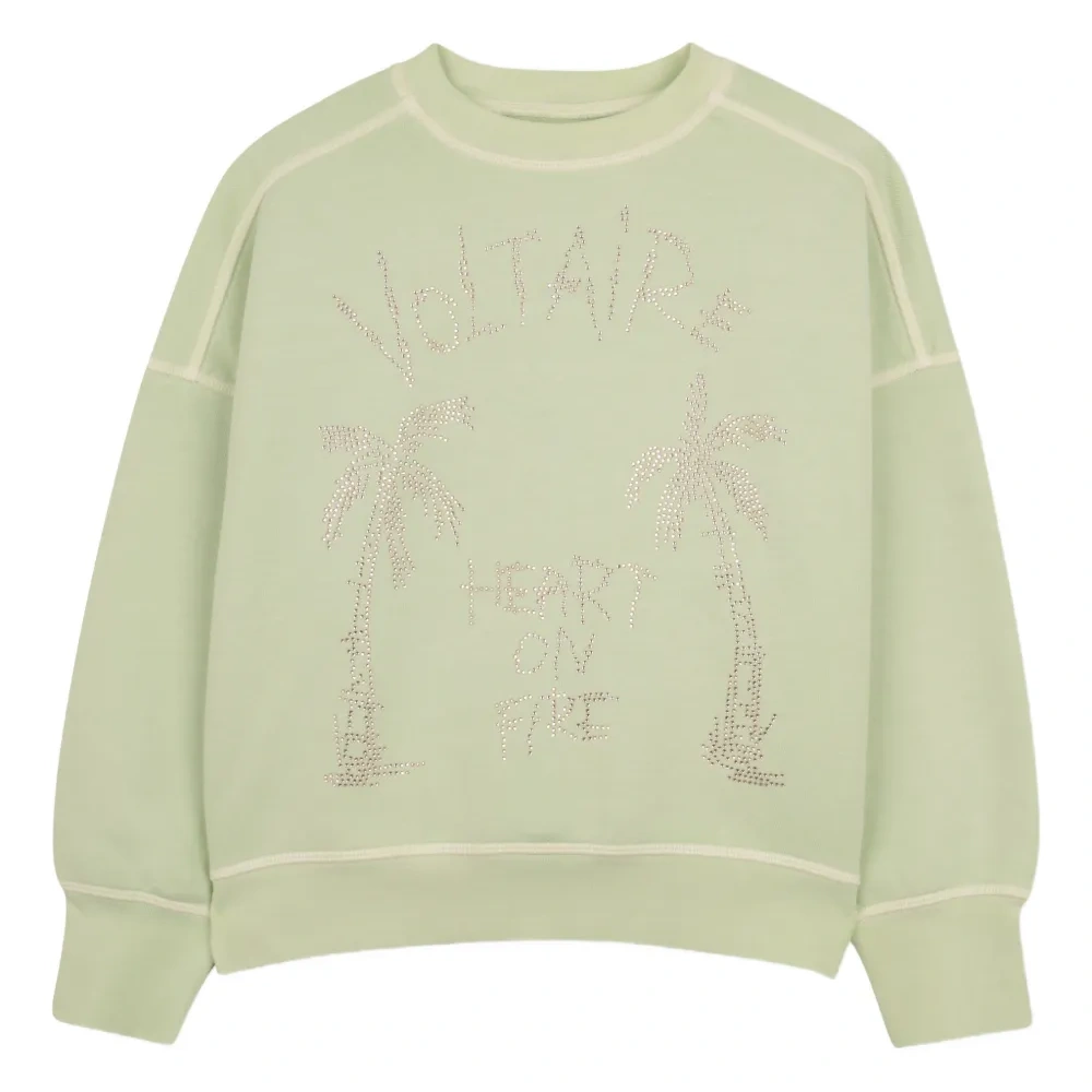 Толстовка с длинными рукавами и круглым вырезом